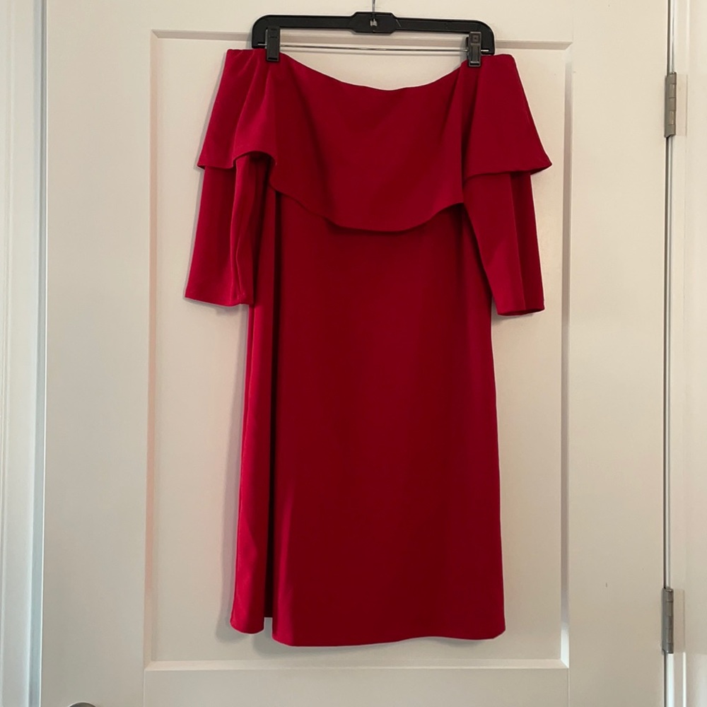 Off the shoulder cocktail dress